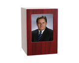 Mahogany Composite Photo Urn