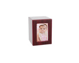 Mahogany Composite Photo Urn