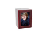 Mahogany Composite Photo Urn