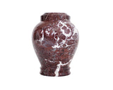 Red Zebra Marble Urn