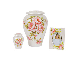 Rose Bouquet Urn Complete Set