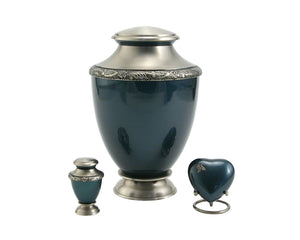 Indigo Urn Complete Set