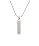 Cylinder Pendant with Chain - Cremation Urn Stainless Steel