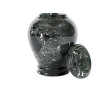 Green Zebra Marble Urn